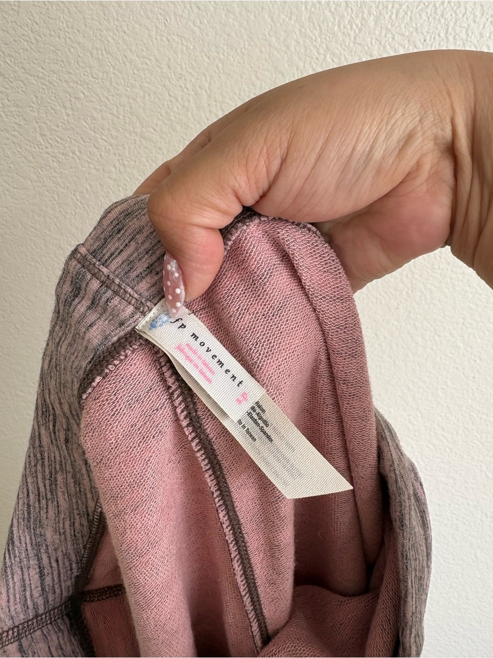 FP Movement by Free People Pink Marled Track Joggers with Knee Panels - Picture 5 of 6